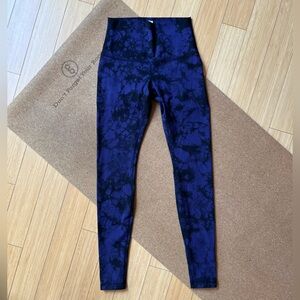 lululemon athletica Blue Tie-Dye Leggings